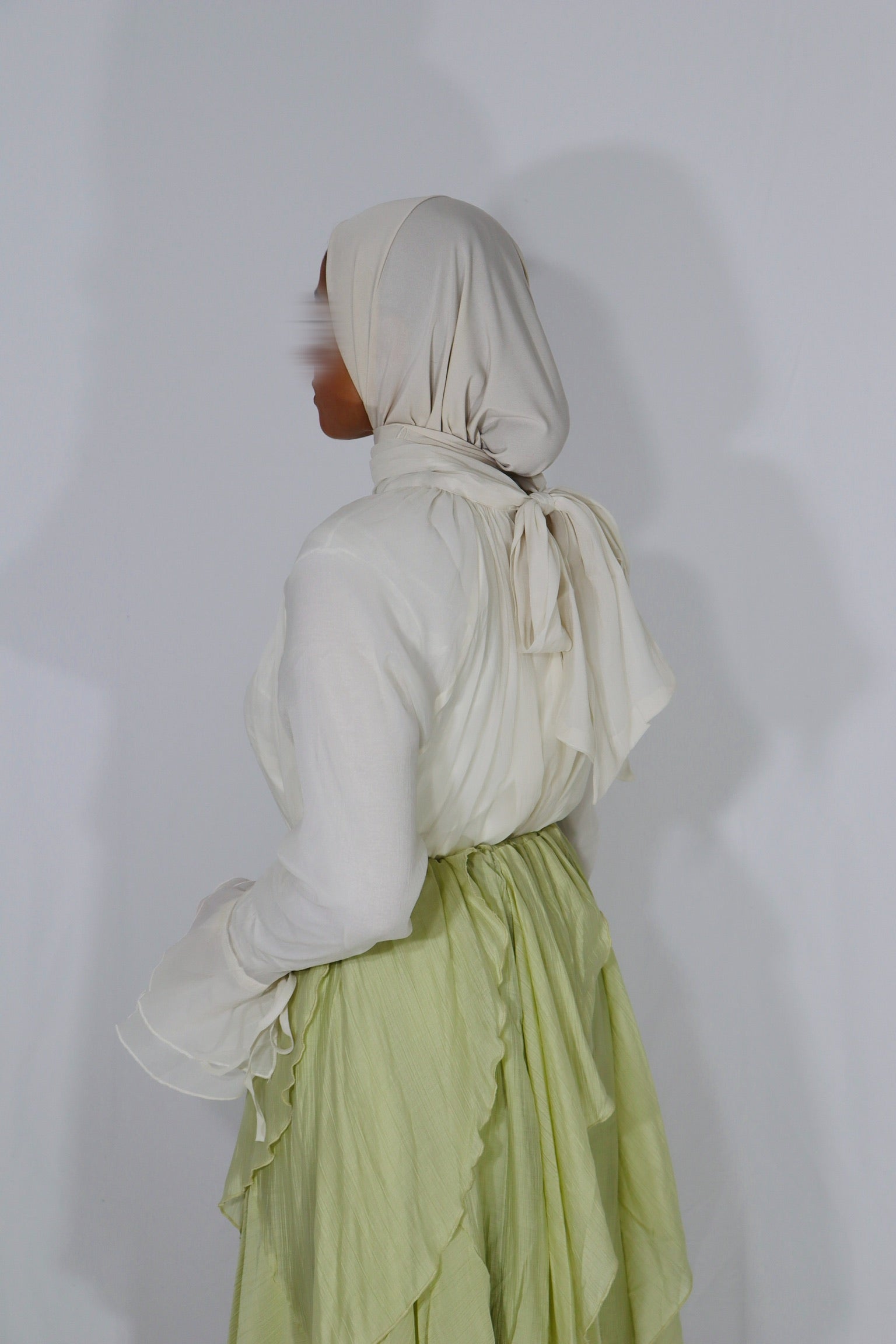 RUFFLED SKIRT GREEN