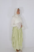 RUFFLED SKIRT GREEN