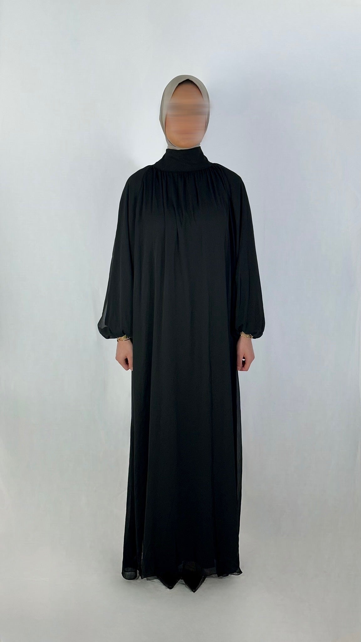 ROBE MOUSSELINE BLACK