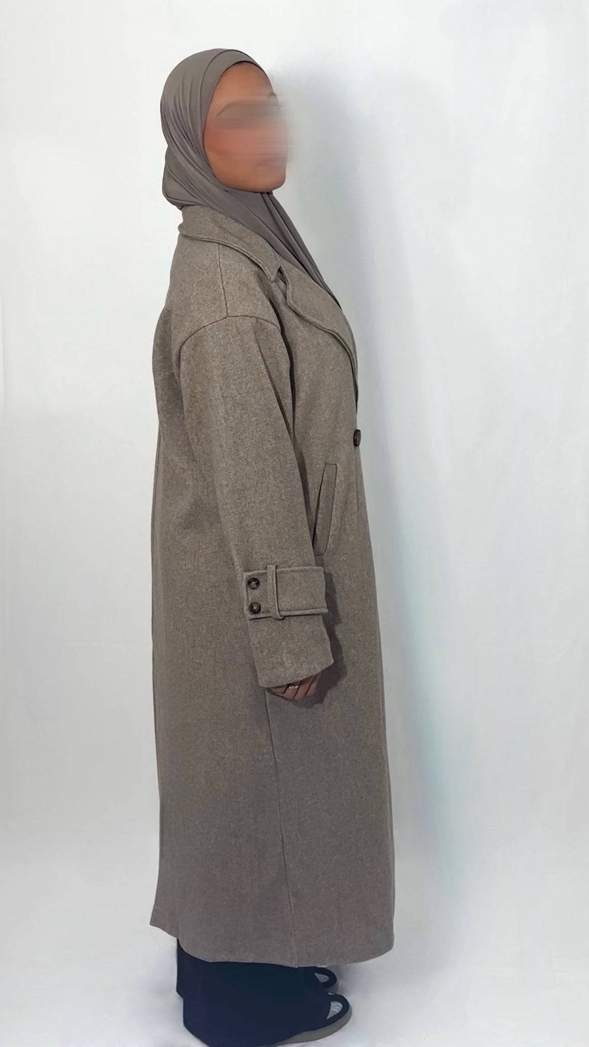 MANTEAU CLASSY TAUPE