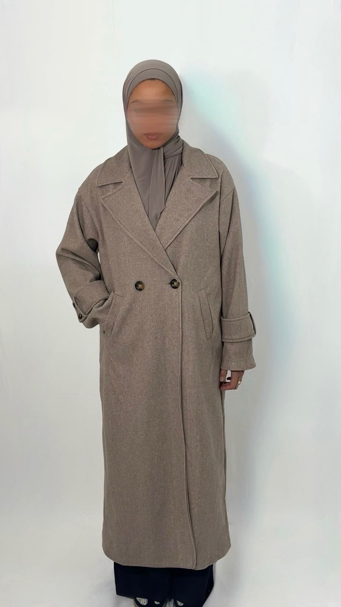 MANTEAU CLASSY TAUPE