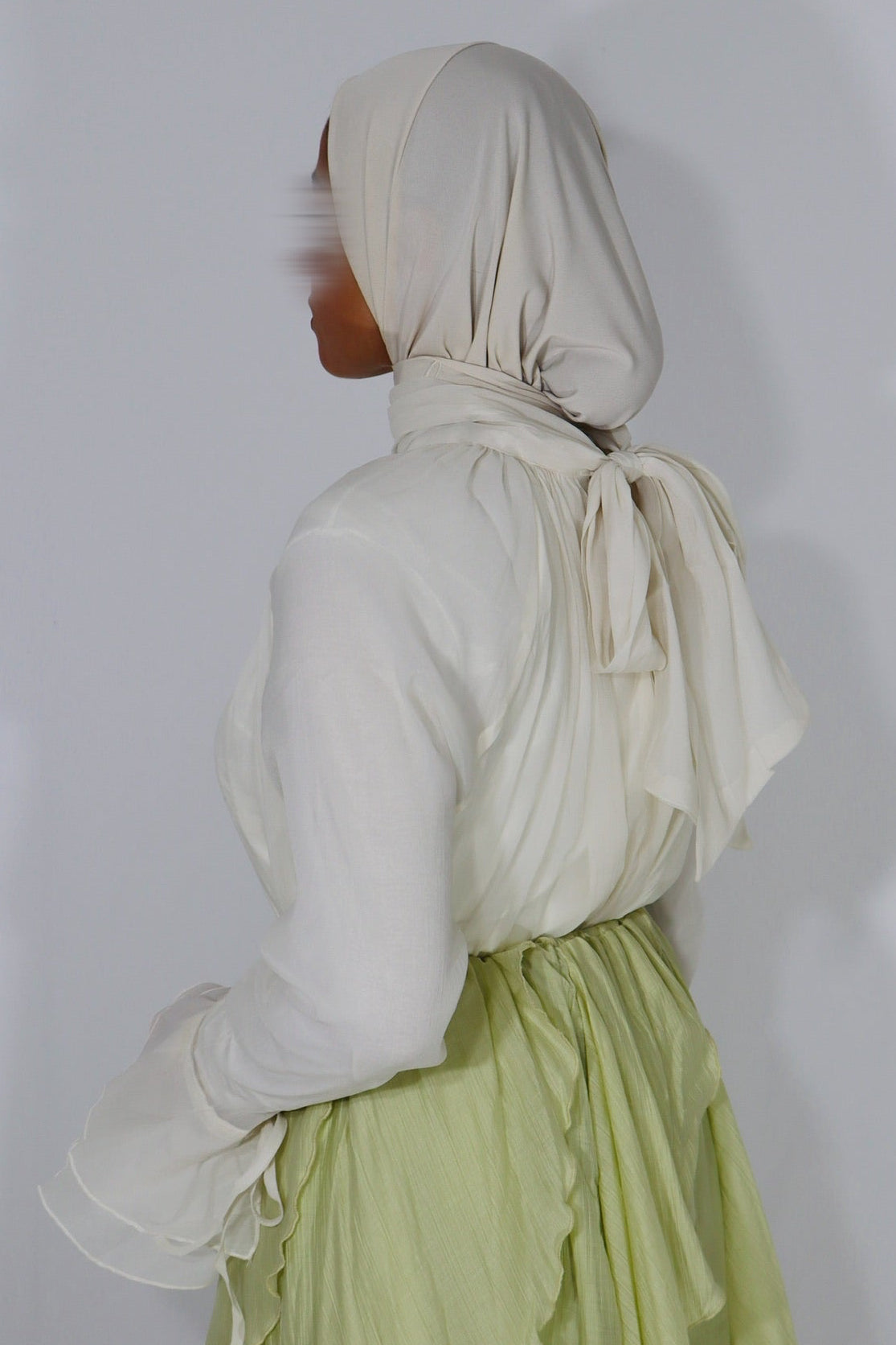 FLARED SLEEVE TOP WHITE