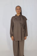 BURKINI COL MAO TAUPE