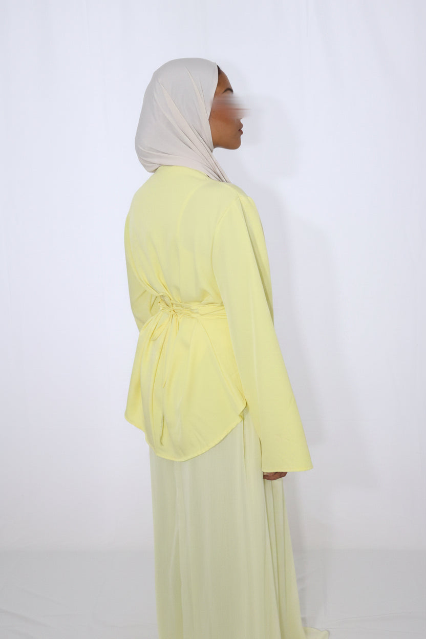 PLEATED SKIRT SET BUTTER