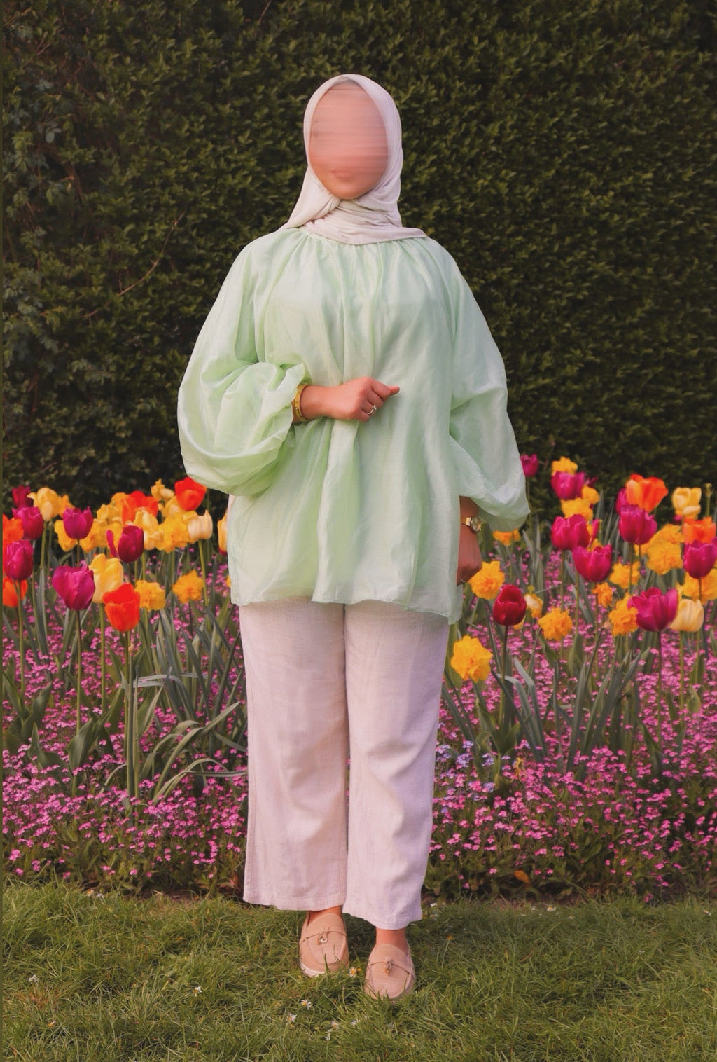 AQUA GREEN BLOUSE