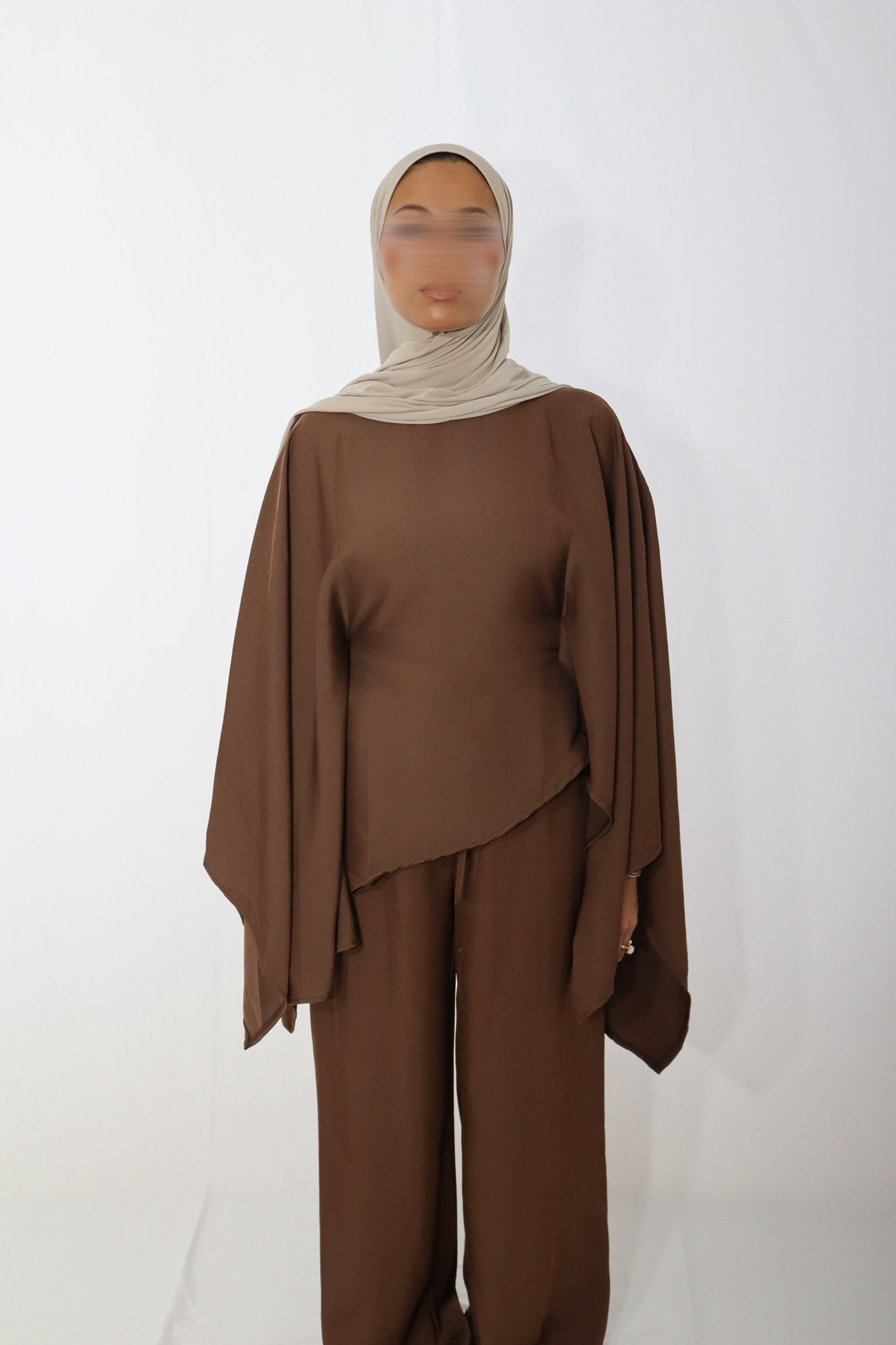 FLUID CAPE SET CHOCOLATE