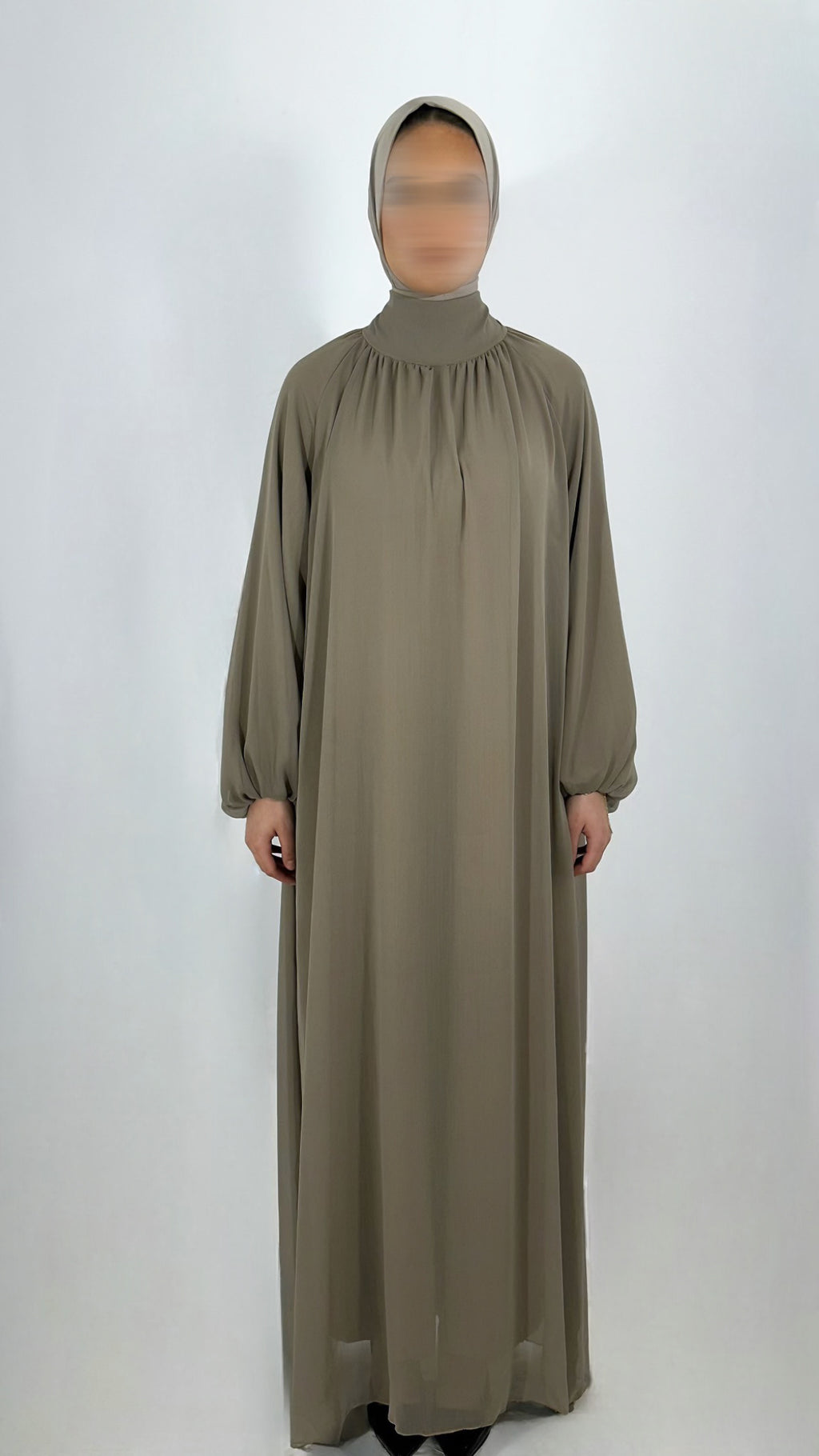 ROBE MOUSSELINE BEIGE