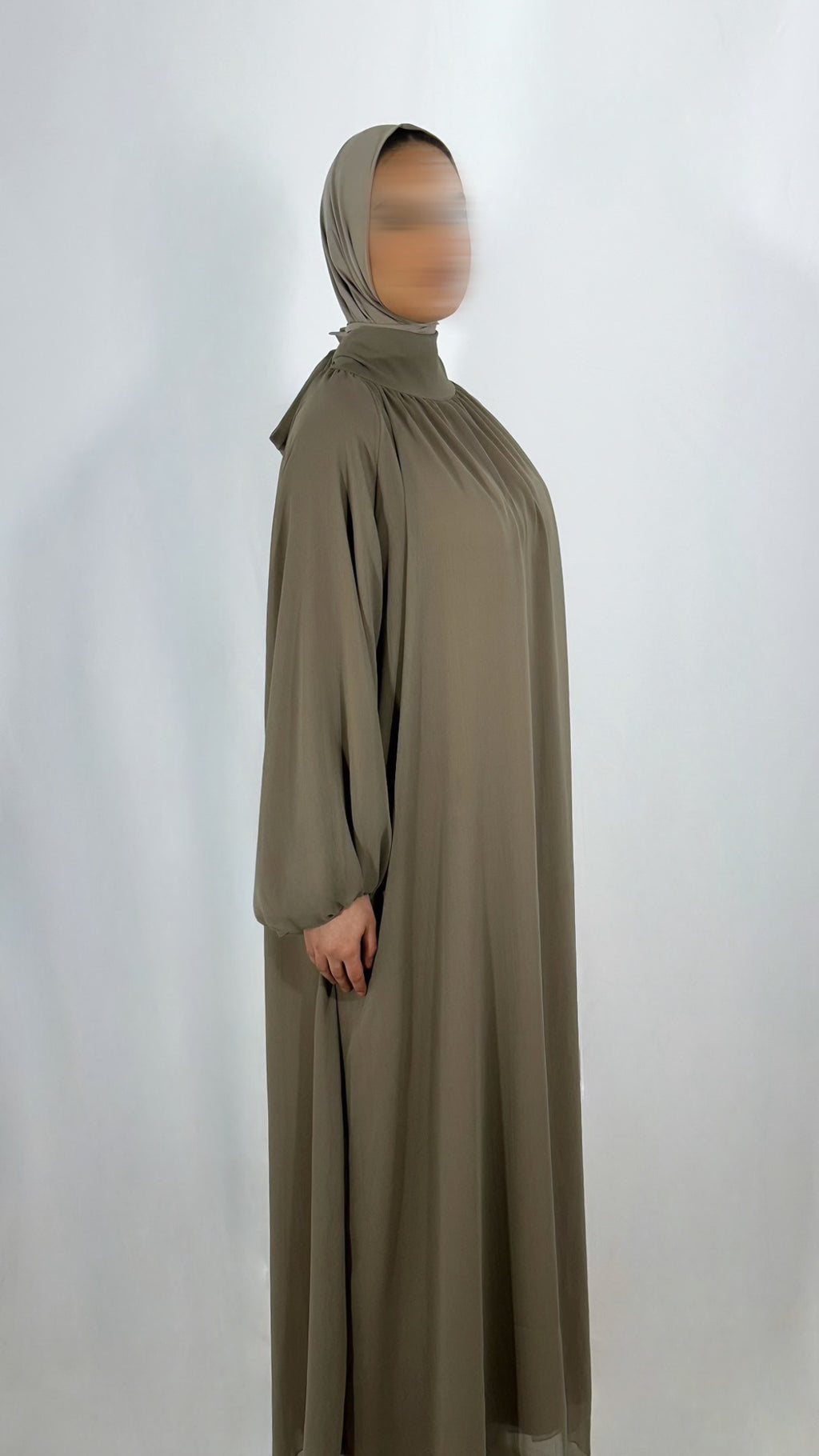 ROBE MOUSSELINE BEIGE